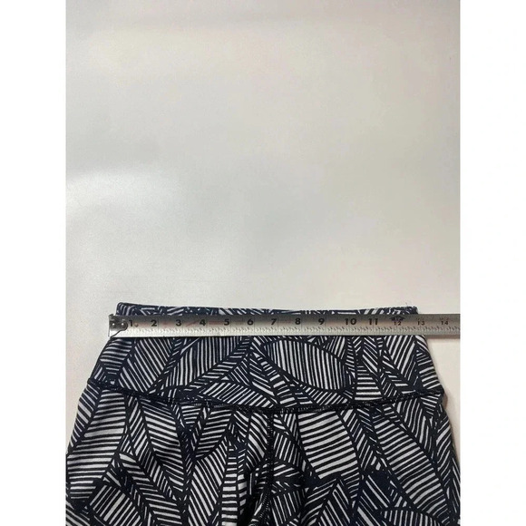 Lululemon Wunder Under Pant *Full-On Luon Banana Leaf White Black Women’s Size 6 - Picture 5 of 9